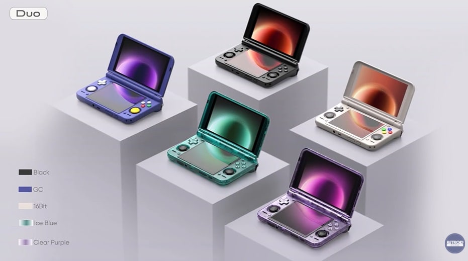 RETROID社製2画面ゲーム機「Retroid Pocket Duo / Duo Lite」