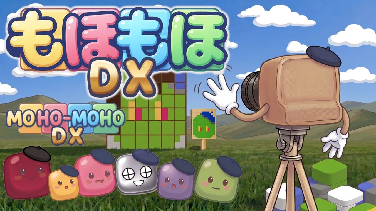 Steamで発売中の完成図再現落ち物ブロックパズル『もほもほDX』ver1.2アップデートで写真を取り込める巨大ステージ作成機能を搭載
